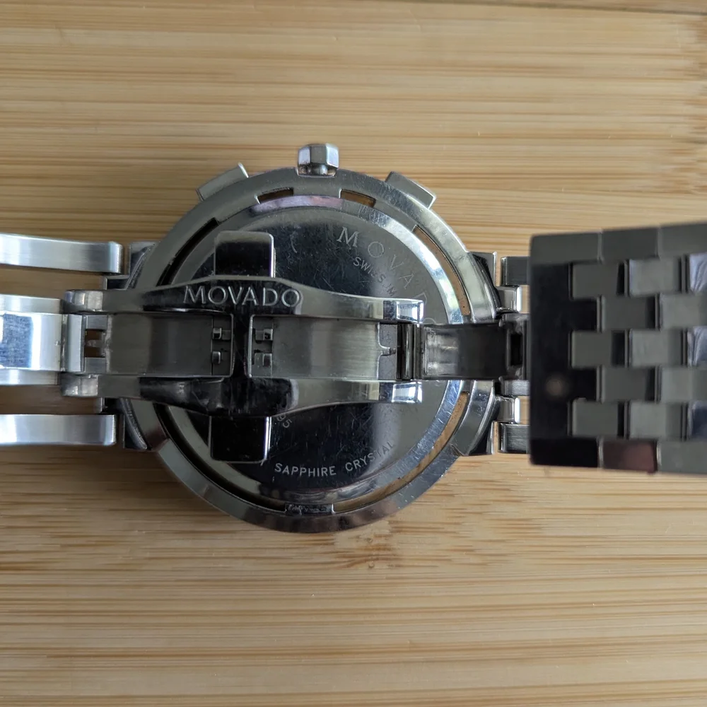 Movado Watch Silver Esperanza Chronograph